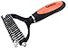 Gonicc Professional Dematting Comb with 2 Sided For Dogs and Cats, 17+9 Precision Teeth, Ergonomically designed, Lifetime Satisfaction Guarantee
