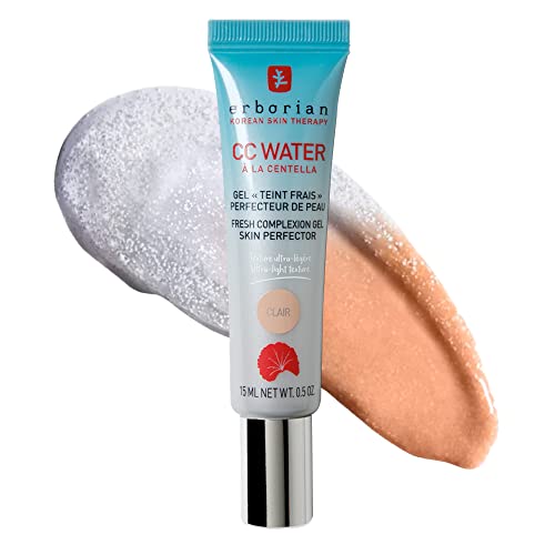 Erborian Color Correcting CC Water with Centella Asiatica, Fair (Clair) Light Aqua Gel Facial