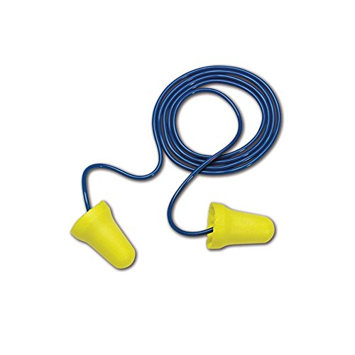 E-A-R by 3M 10080529120165 3M 312-1222 E-A-R E-Z-Fit Corded Earplugs, OSFA, Blue, One Size Fits All (Pack of 200)