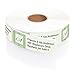 Tailored Green Elegance Designer Rolled Address Labels with Elegant Plastic Dispenser