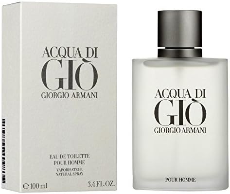 Acqua Di Gió For Men Eau De Toilette Spray 3.4 oz + Free Hand Sanitizer