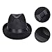 VBIGER Fedora Hats Bowler Hat Gangster Porkpie Derby Hats (Black)