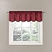 Eclipse Canova Blackout Thermaback Window Valance Curtains for Kitchen or Bathroom, 42