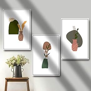 Framed for Living Room Bedroom Abstract Style for x3 Panels