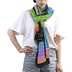 XMCL Periodic Table Of The Element Atomic Scarf Scarves Soft Lightweight Long Sheer Wrap Shawl for Women