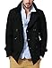 Match Men's Wool Blend Buttoned Top Coat