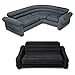 Intex Inflatable Corner Couch Sectional + Queen Size Pull-Out Futon Sofa Bed