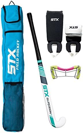 STX Field Hockey Rookie Starter Pack, Electric Lime/Pink