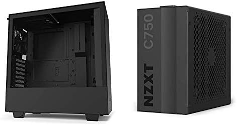 NZXT H510 - Compact ATX Mid-Tower PC Gaming Case with NZXT C650 PSU 80 Plus Gold 650 Watt Modular Gaming PSU