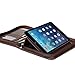 iPad Mini Case, iPad Mini 4 Case, GMYLE Business Portfolio Travel Case for iPad Mini Retina - Brown R-64 Pattern PU Leather Protective Slim Folio Stand Case Cover (with Card Slots and Money Pocket)