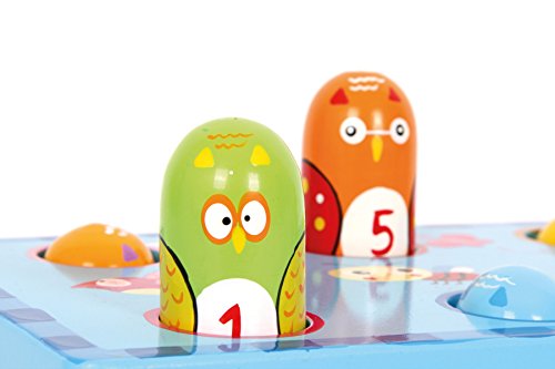 small foot 5807 Klopfbank "Hau den Vogel" aus Holz, buntes Design mit Zahlenspiel, inkl. Holzhammer, ab 18 Monate – Bild 3