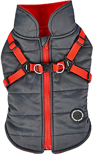 Puppia Mountaineer Winter Dog Coat with Integrated Harness No Pull Cold Weather…