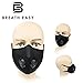 Anti Pollution Filter Mask Mask Military Grade N99 Breathing Mask with Adjustable Nose Piece Washable Respirator Air Filter Mask Black Face Mask Allergy Pollen Protection