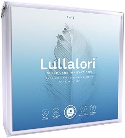 Lullalori - Bed Bug Proof/ Water Proof/ Hypoallergenic/ Anti Dust Mite/ Premium Mattress Encasement Full 54-inch by 75-inch