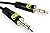 Gator Cable Premium Auxiliary Cord 3.5 mm male to 3.5 mm male Gold plated connectors oxygen free copper wire aluminum alloy metal housing case