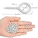 Shells 50PCS 3# Silver Color Zinc Plated Metal Cup Hooks Eye Shape Screw Hooks Self-tapping Screws Hooks Ring 0.86 Inch