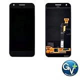 Group Vertical Replacement Screen AMOLED Digitizer Assembly Compatible with Google Pixel (Black) (G-2PW4100, G-2PW4200) (GV+ Performance)