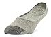 Galiva Men's Cotton Lightweight No Show Liner Socks - 3 Pairs, Medium, Grey
