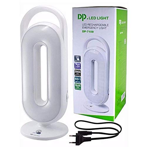 DP.LED Plastic LEDRechargeable Emergency Light (White)