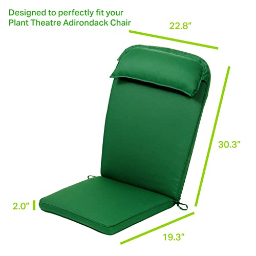 Plant Theatre Adirondack Chair Cushions Large, 49 x 22 Inch High Back