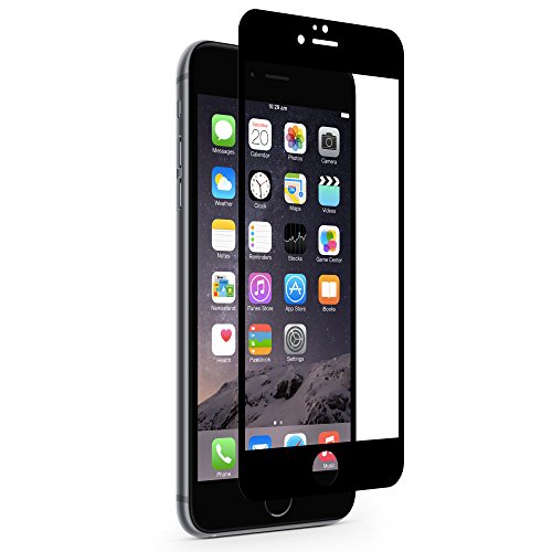 Moshi iVisor Glass - iPhone 6/6s Plus Screen Protector (Edge to Edge) - Black
