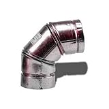 SELKIRK CORP 243230 3-Inch  90DEG Pellet Elbow