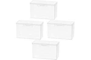 JOINPAYA 4pcs Card Case Empty Plastic Storage Box Small Card Holder for Playing Case and Deck of Holder