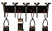 FEROS Magnetic BBQ Grill Tool Accessory Holder + Bonus Lanyard! - Holds 4 Utensils and 5 Thermometers! Great to Hold Spatula, Tongs, Brushes, skewers, Scraper, mops, etc.