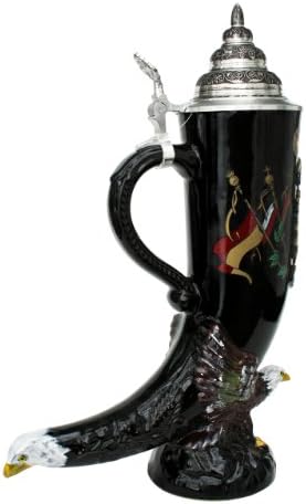 Deutschland Eagle Drinking Horn Beer Stein