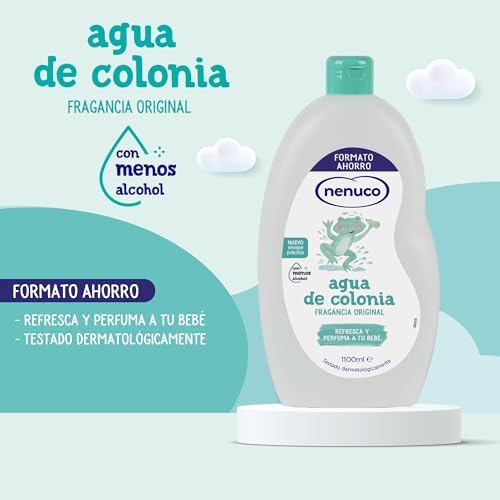 Agua de Colonia, Fragancia Original, con Menos Alcohol, Formato Ahorro 1100 ml