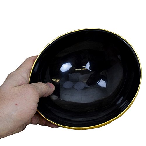 Horn Bowl with Brass Trim