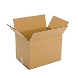 Pratt PRA0073 Recycled Corrugated Cardboard Single Wall Standard Box with C Flute, 14" Length x 10" Width x 6" Height, (Pack of 25) (Misc.)