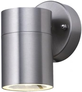 Searchlight Single Fixed Outdoor Wall Spot Light IP44 5008-1-LED Stainless Steel