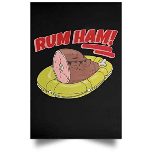 Rum Ham Art Poster Print Artsy Kitchen Home Decor (Poster