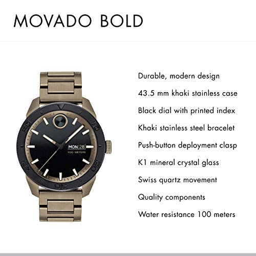 Movado-Mens-BOLD-Sport-Khaki-PVD-Watch-with-a-Printed-Index-Dial-BrownBlack-Model-3600511