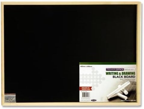 VITAL TRENDS BlackBoard Chalk Board Wooden Frame Office School Menu Message Notice Board Large 60 x 40, Small 40 x 30 cm (60 x 40 cm)