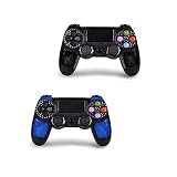 2 Pack PS4 Controller - OUBANG Wireless Remote Joystick for Playstation 4(Black elf+Sapphire )