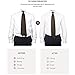KK and Jay Supply Shirt stays for men - Premium shirt garters for men - The ORIGINAL Premium Stay Tucked Shirt Garters (Solid Black)