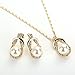 IFFURMON Fashion Charm Women Jewelry Sets Imitation Pearl Statement Pendant Necklace Earrings Set