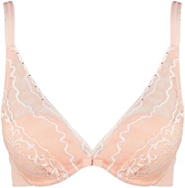 Aimer Women 3/4 DeepV Push-up Uplift Molded Underwire Convertible Bra 36B Orange