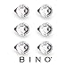 BINO 6-Pack Crystal Drawer Knobs - 1.25