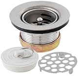 LDR 501 1800 Three in One Bar and Prep Sink 2'' Drain Set Stainless Steel Construction