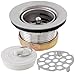 LDR 501 1800 Three in One Bar and Prep Sink 2'' Drain Set Stainless Steel Construction
