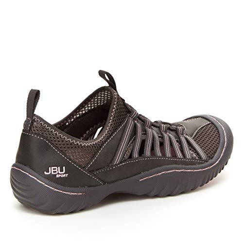 JBU by Jambu Women's JBU Evergreen Sneaker Charcoal/pink Size 7 M for