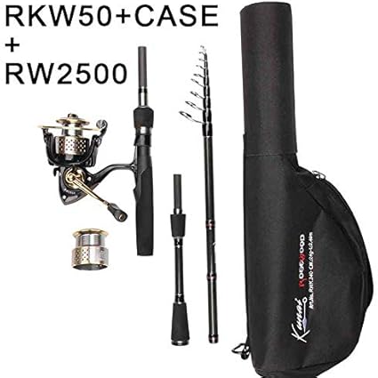 Rosewood Mini Telescopic Travel Fishing Rod 240 Medium Casting Power 8 Feet Travel Spinning Rod For Streams Fishing Trout And Chub Rkw50 Case 2500reel Rods Amazon Canada
