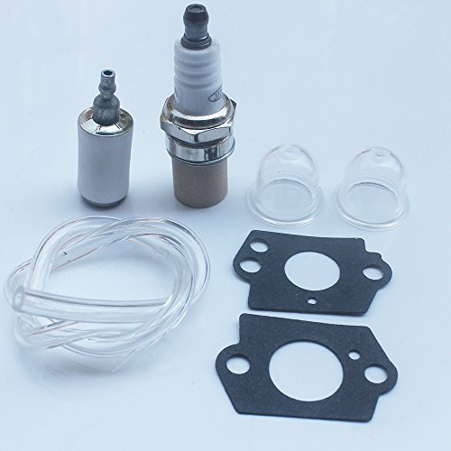 KIPA Carburetor With Fuel line Spark plug Gasket kit For Poulan FL1500