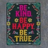 Natural Life Car Magnet Be Kind Be Happy Be True