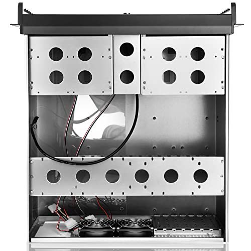 4U Rackmount Server Chassis with 6 x 5.25 Front Bays + 1 x 3.5 + 4 x 2.5 Bays