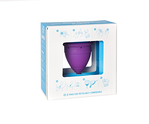 Lunette Menstrual Cup - Violet - Model 1 for Light to Medium Menstruation - Natural Alternative for Tampons and Sanitary Napkins