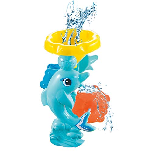 image for Leikf Kids Summer Beach Sand Water Table, Adjustable 2-in-1 Activity R